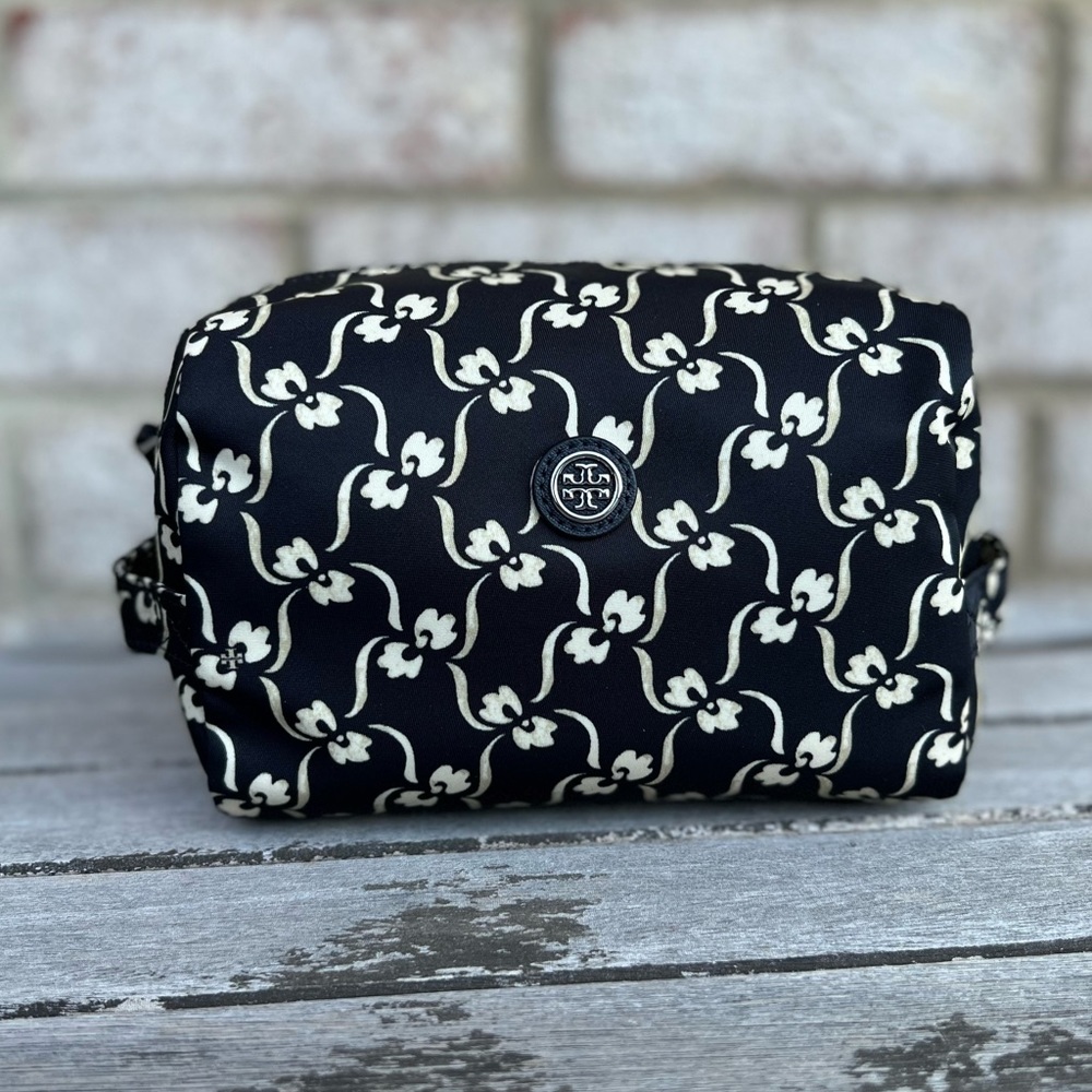 TORY BURCH VIRGINIA PRINTED LARGE COSMETIC CASE